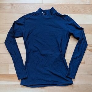 Under Armour Coldgear Women’s Long Sleeve Mock Neck Top - Navy Blue